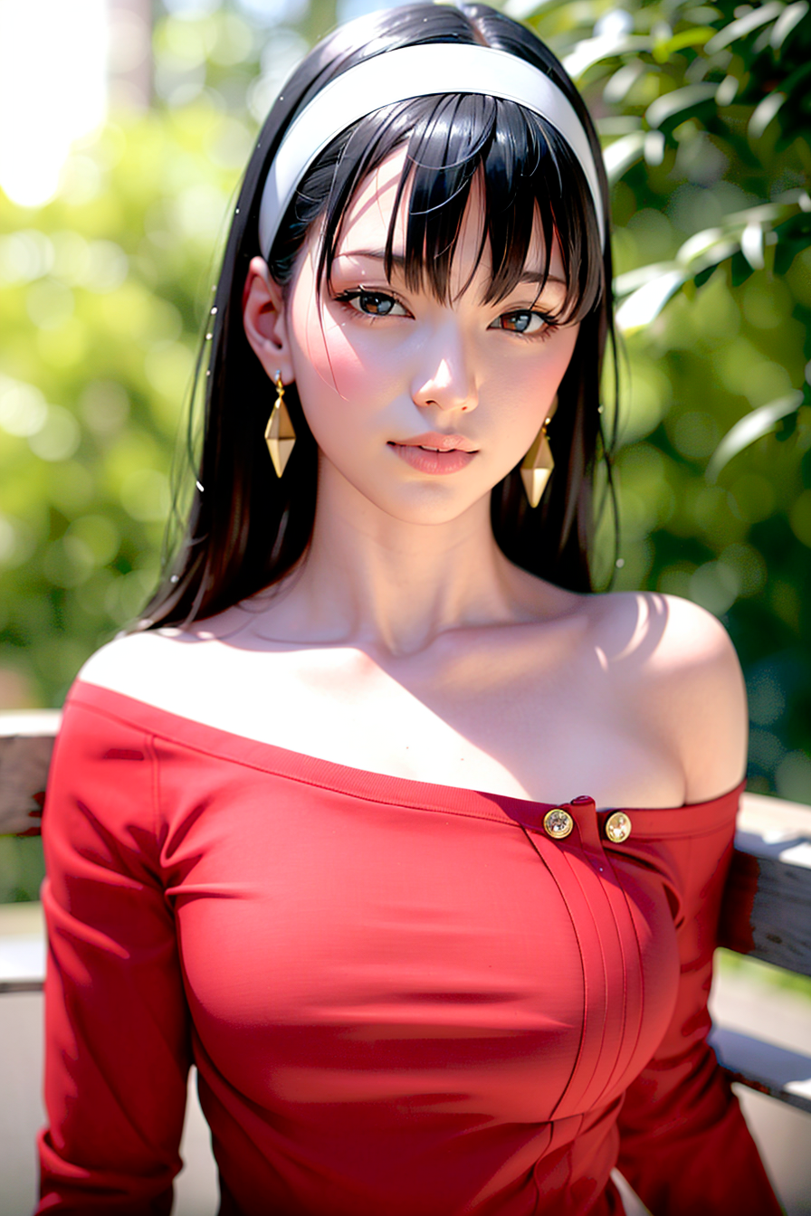 00069-1658926436-masterpiece, (photorealistic_1.5), best quality, beautiful lighting,__yor briar, 1girl, bangs, black hair, collarbone, earrings,.png